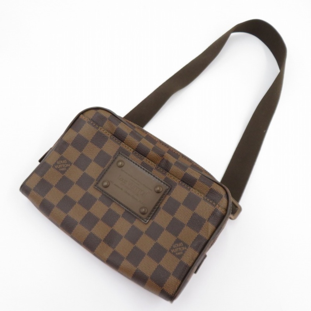 LOUIS VUITTON Damier Bumbag Brooklyn Body Bum Crossbody Belt Bag Brown